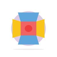 Light Photo Photography Studio Abstract Circle Background Flat color Icon vector