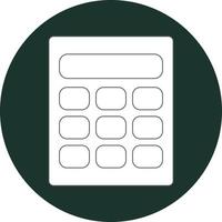 White calculator, illustration, on a white background. vector