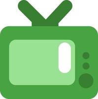 Electronic old tv device, illustration, vector on a white background.