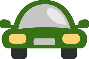 Dark green fancy car, illustration, vector, on a white background. vector