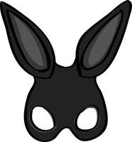 Rabbit mask, illustration, vector on white background.