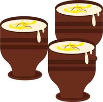 Sweet lassi ,illustration, vector on white background.