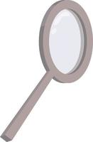 Magnifying glass, illustration, vector on white background.