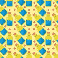 Elixir in bottle pattern, illustration, vector on white background