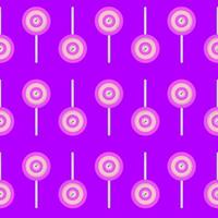 Lollipop pattern, illustration, vector on white background.