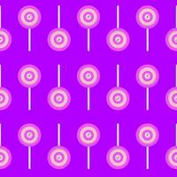 Lollipop pattern, illustration, vector on white background.