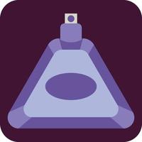 Triangle perfume, illustration, vector, on a white background. vector