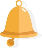 Christmas bell, illustration, vector on white background.