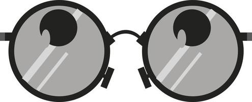 Dark glasses, illustration, vector on white background.