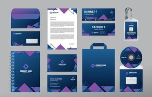 Dark Base Color Business Kit vector