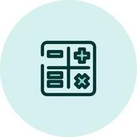 Calculator icon, illustration, vector on a white background.