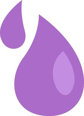 Water drops, illustration, vector on a white background.