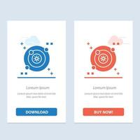 Galaxy Orbit Space  Blue and Red Download and Buy Now web Widget Card Template vector