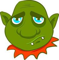 Troll face, illustration, vector on white background