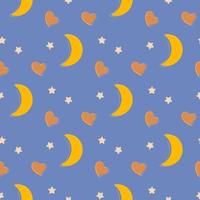 fairy pattern with starry sky vector