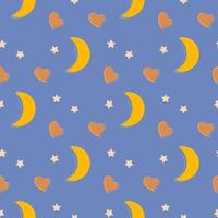 fairy pattern with starry sky vector