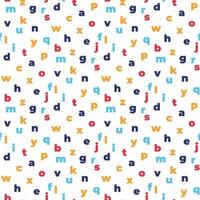 alphabet seamless pattern vector