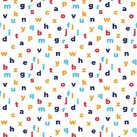 alphabet seamless pattern vector