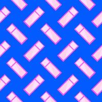 Big windows, seamless pattern on blue background. vector