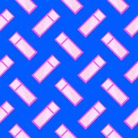 Big windows, seamless pattern on blue background. vector