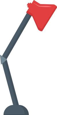 Table lamp, illustration, vector on white background.