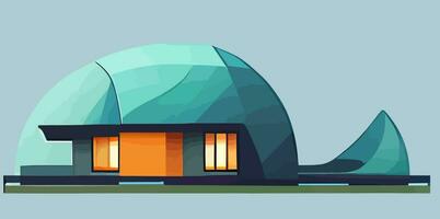 illustration Vector graphic of modern house isolated