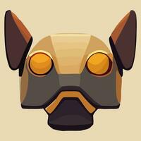 illustration Vector graphic of ultra modern robotic dog isolated