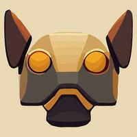 illustration Vector graphic of ultra modern robotic dog isolated