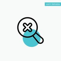 In Search Zoom turquoise highlight circle point Vector icon