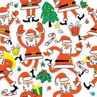 Christmas Santa Claus Seamless Pattern vector