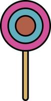 Simple lolipop, illustration, vector, on a white background. vector