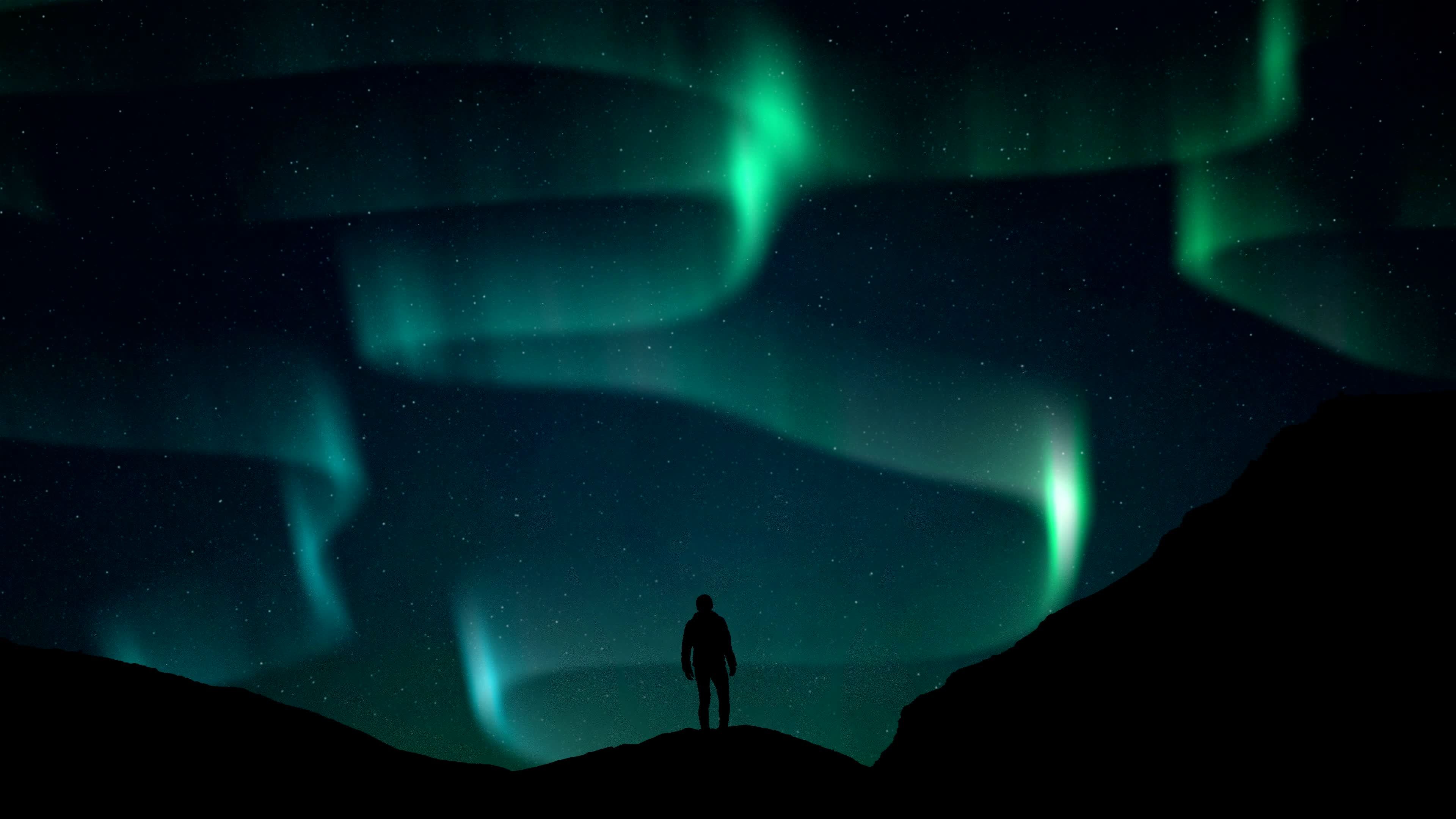 Bắc cực ánh sáng phía bắc người đứng đen đ silhouette: Những bức ảnh đại diện cho bắc cực ánh sáng là một trong những đẹp nhất trên thế giới. Với hình ảnh người đứng đen đầy bí ẩn trước bức tường sáng chói, bạn sẽ được trải nghiệm một cảm giác thú vị và mới lạ.