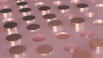 abstrait rose pistons cylindres tubes action arrière-plan boucle animation 3d video