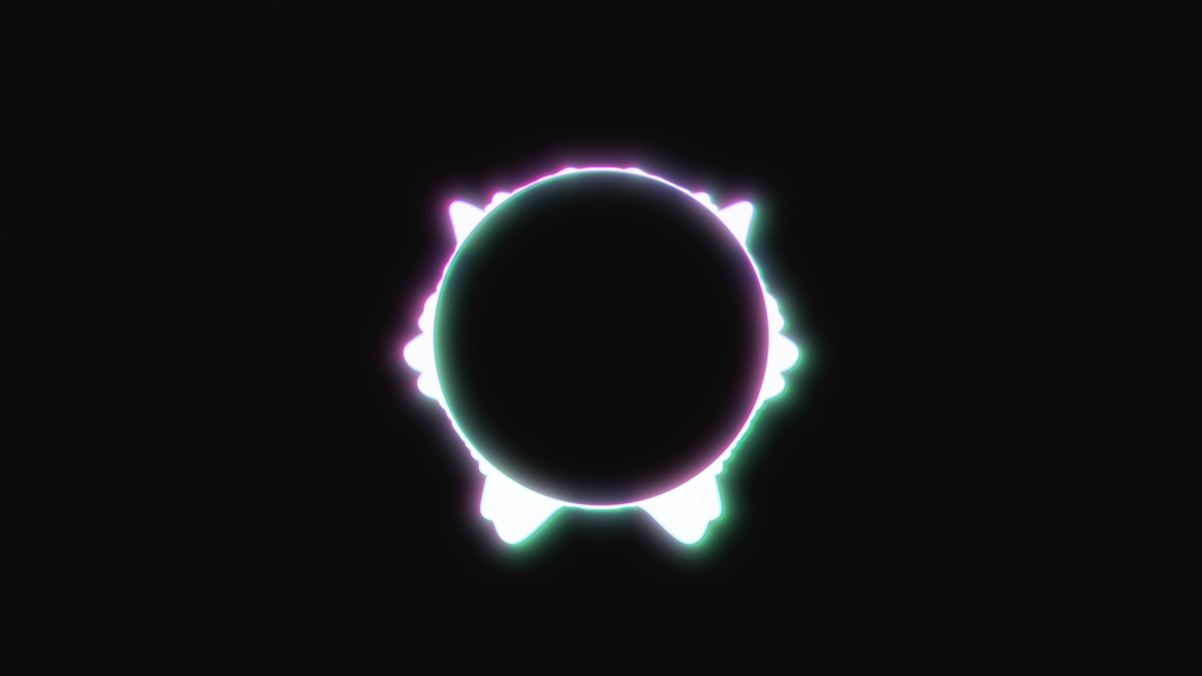 Circular interface audio voice music sound spectrum equalizer