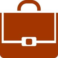 Red briefcase, illustration, vector on white background.