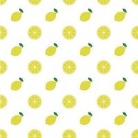 Lemon, seamless pattern, vector. vector