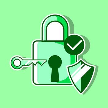 premium vector l vector image of data security icon collection padlock.