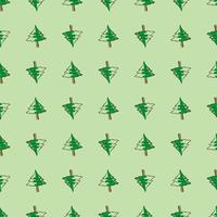 Spruce tree pattern, illustration, vector on white background