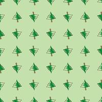 Spruce tree pattern, illustration, vector on white background