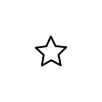 icono de estrella simple vector ilustración perfecta