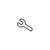 Wrench Icon Simple Vector Perfect Illustration