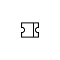 Ticket Icon Simple Vector Perfect Illustration