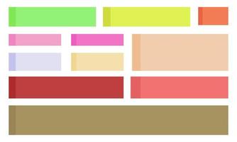 Colorful sticky notes collection set. Vector illustration. EPS 10.