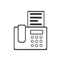 fax machine Logo Template vector icon design