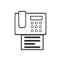 fax machine Logo Template vector icon design