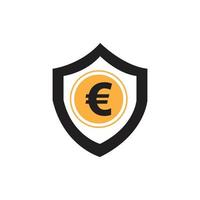 euro, dinero, vector, icono, ilustración, diseño, plantilla, -, vector