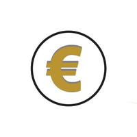 euro, dinero, vector, icono, ilustración, diseño, plantilla, -, vector