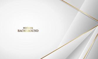 white luxury premium background and gold line. vector