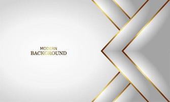 white luxury premium background and gold line. vector