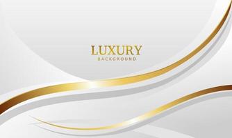 white luxury premium background and gold line. vector